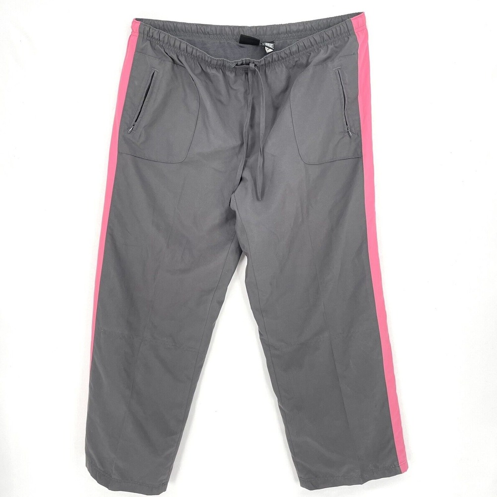 Tek Gear Lined Athletic Pants Sweatpants With Front Pockets‎ Size Large Wide Leg
